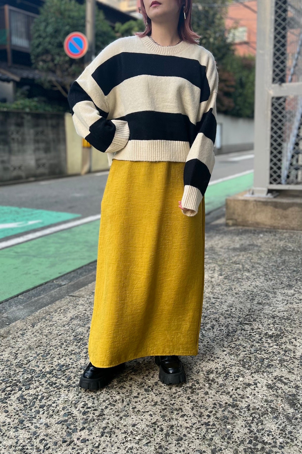 CHIGNON(シニヨン) ファブリックカラーカラースカート
