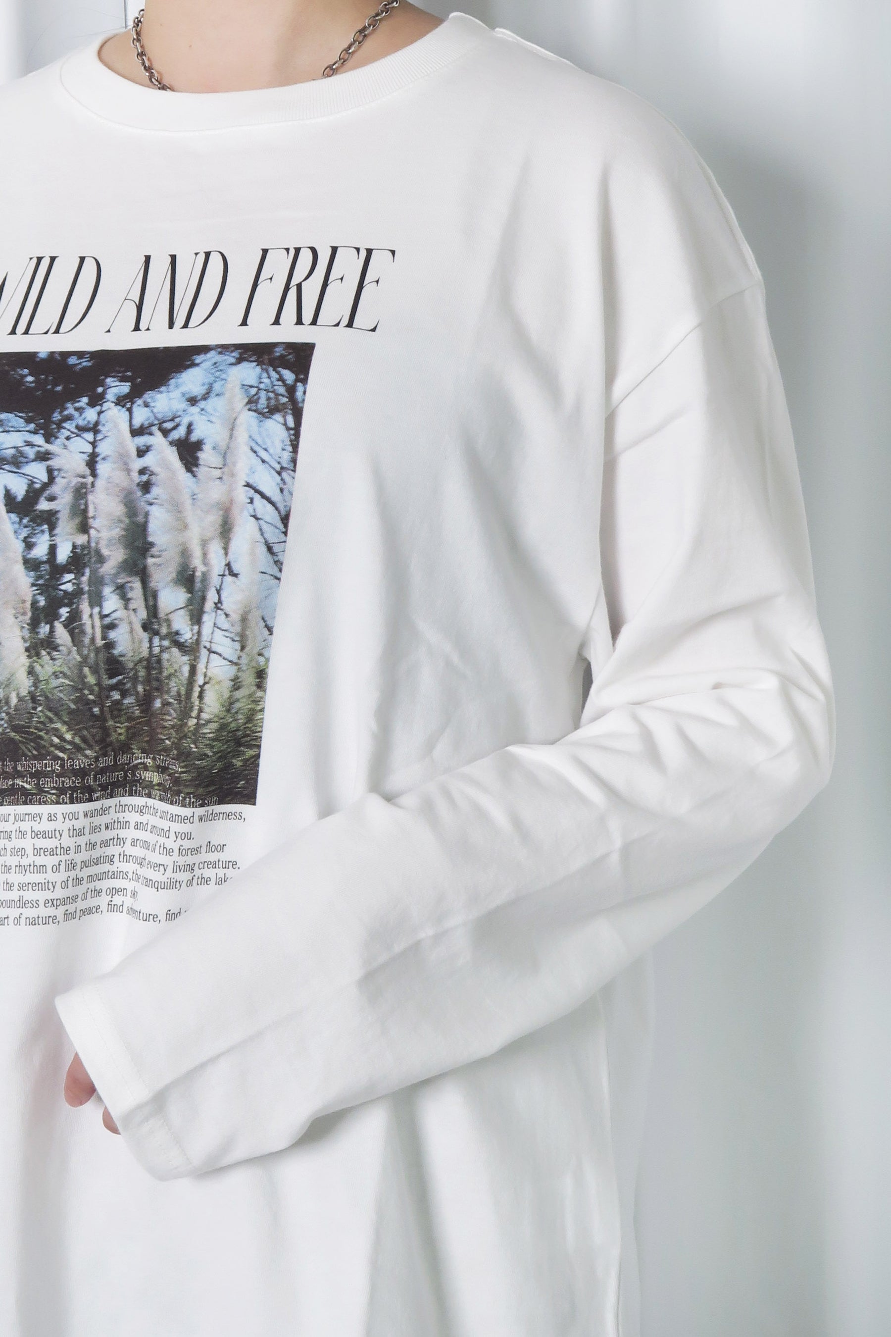 CADDTION (キャディション) wild and free ロゴtシャツ 549550　ホワイト