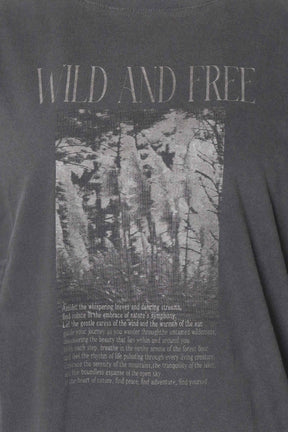 CADDTION (キャディション) wild and free ロゴtシャツ 549550　ブラック