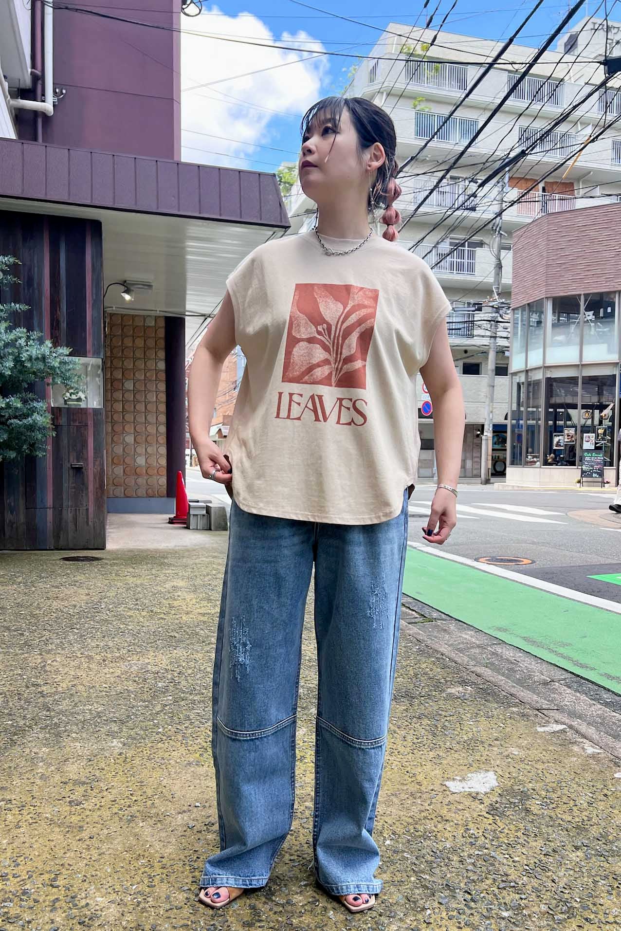 CHIGNON (シニヨン)baysideフレンチTee　オレンジ